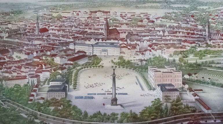 Hannover Luftbild um 1850