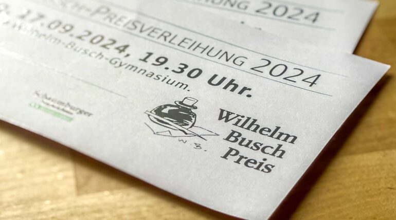Einladungskarte Wilhelm-Busch-Preis 2024
