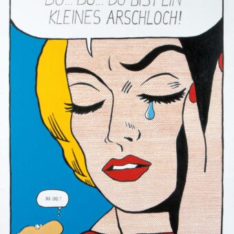 Roy Lichtenstein, Du...Du... aus Walter Moers, Arschloch in Öl © Walter Moers