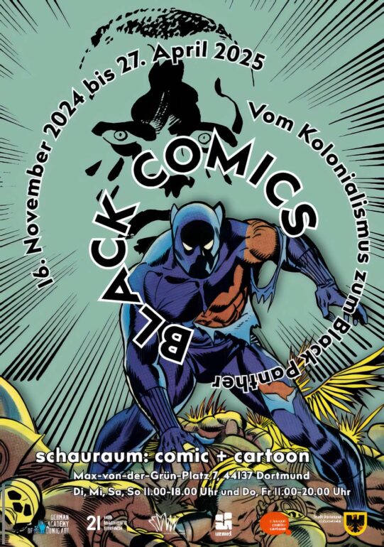ausstellung black comics