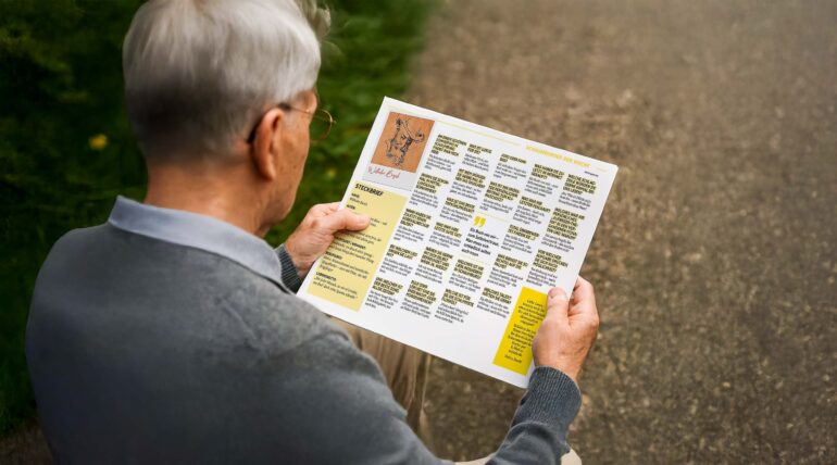 Mann liest Schaumburger Zeitung